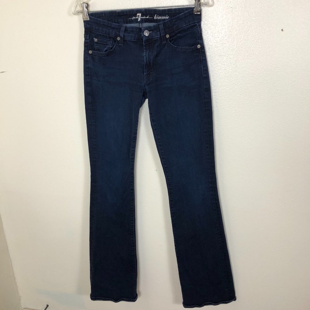 7 FOR ALL MANKIND Kimmie Dark Denim Bootcut Jeans